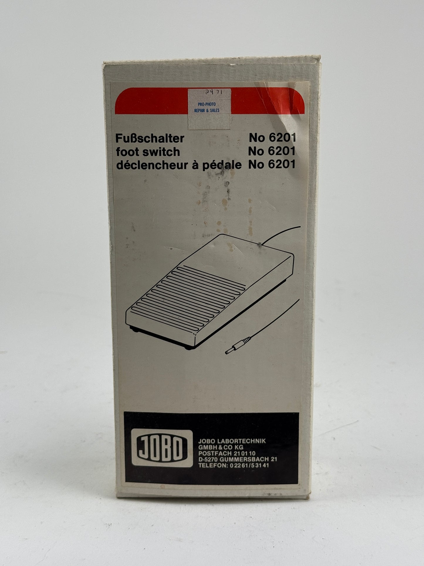 Jobo No 6201 Darkroom foot switch