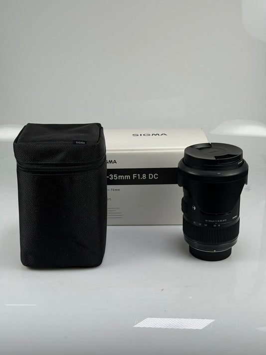 Sigma AF 18-35mm f1.8 DC HSM Art Lens Nikon F Mount