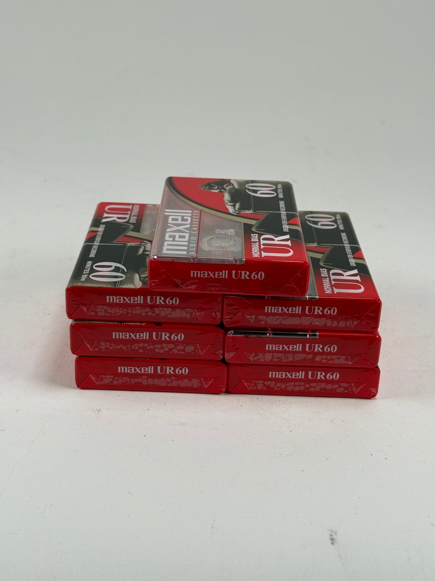 Maxell UR 90 Minute Blank Audio Cassette Tape Normal Bias lot 7