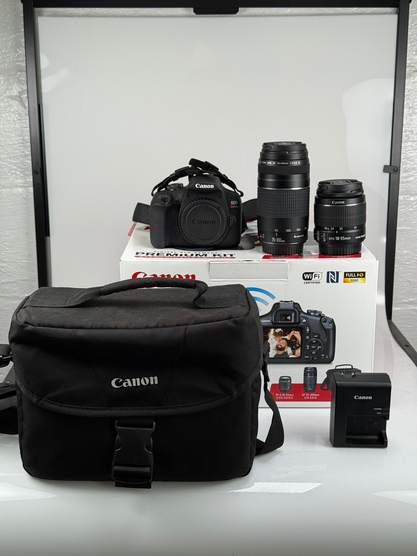 Canon EOS Rebel T7 Premium Kit 24.1MP DSLR Camera