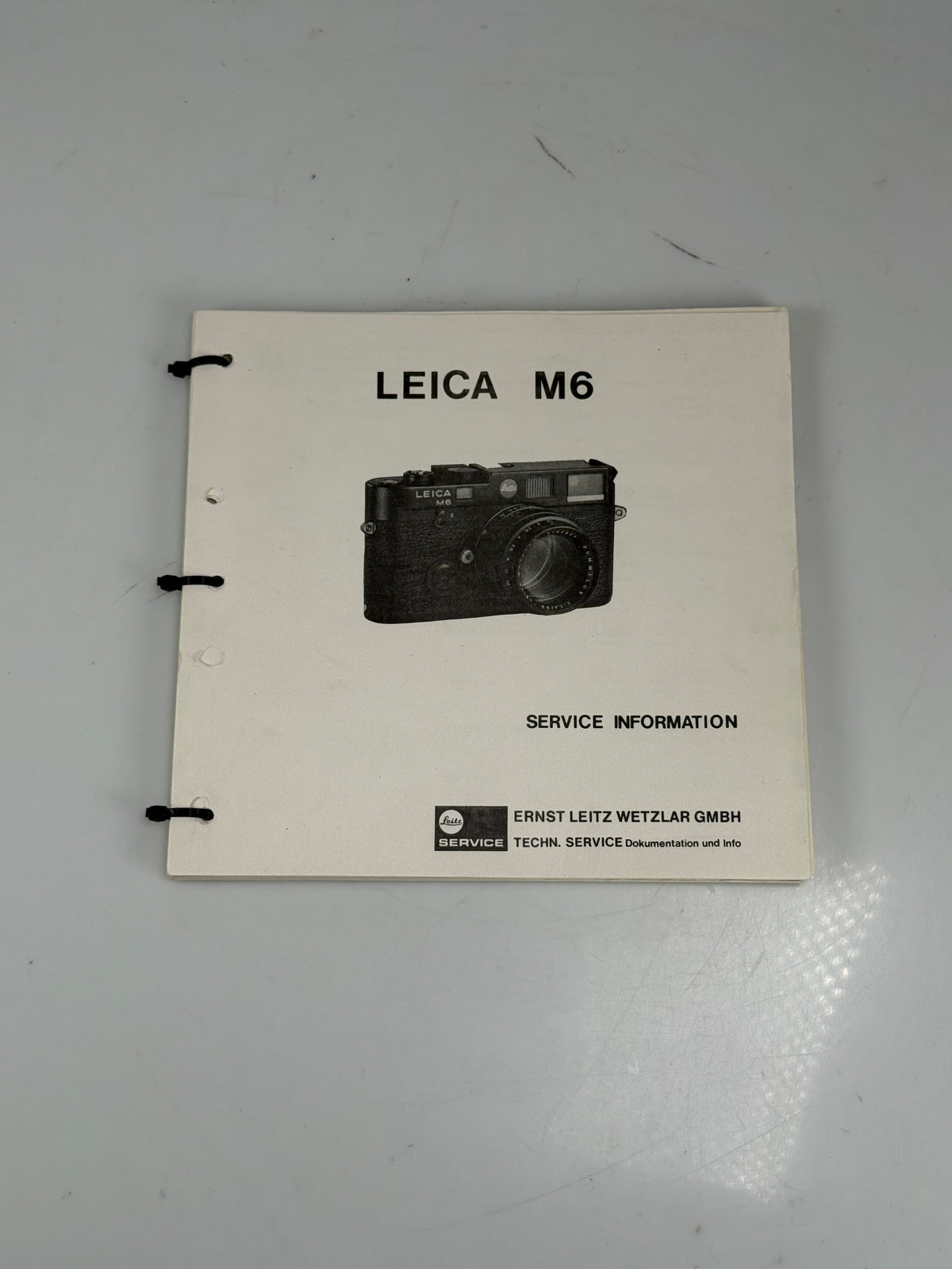 Original Leica M6 Service instructions camera Repair Manual RARE