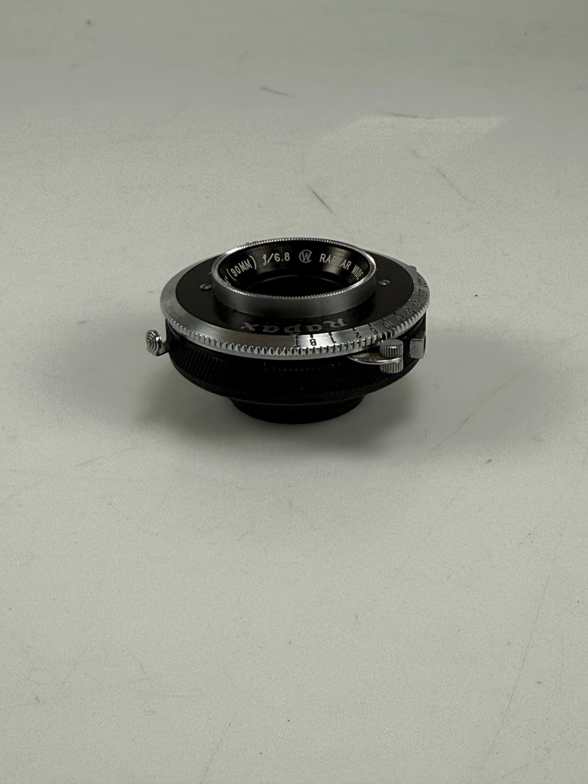Wollensak 90mm f6.8 Raptar Lens in Rapax Shutter
