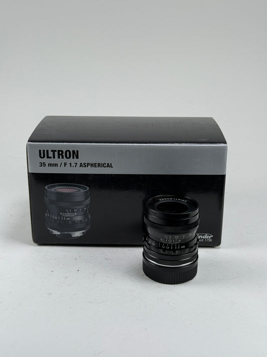 Voigtlander ULTRON 35mm F/1.7 Vintage Line ASPH. VM Black (Leica M)