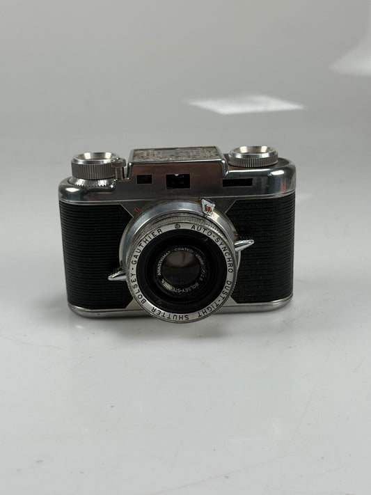 Vintage Bolsey Gauthier Auto Synchro Camera 45mm f2.8 Lens