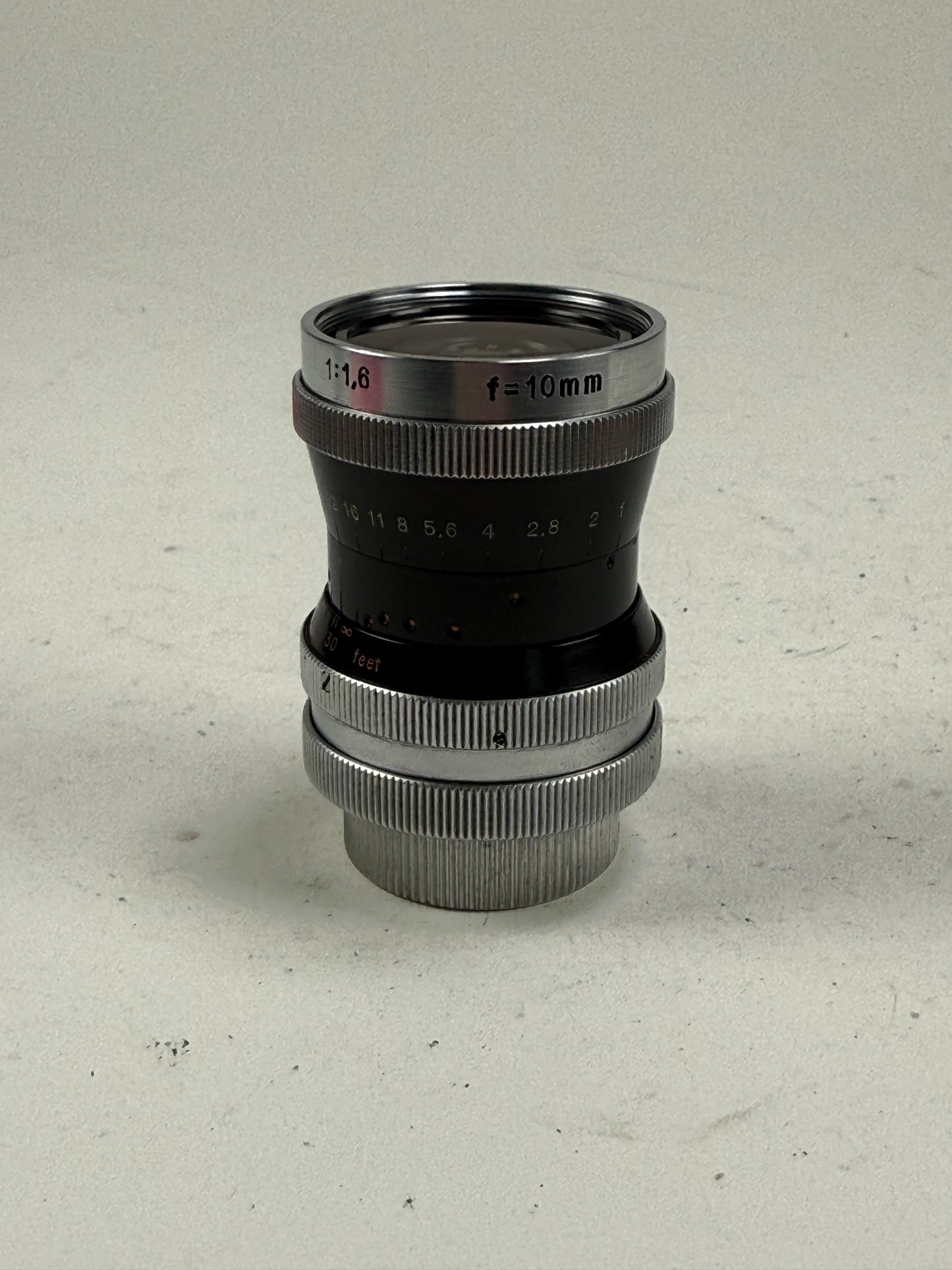 Kern-Paillard Switar 10mm f1.6 H16 RX C mount Cine Lens