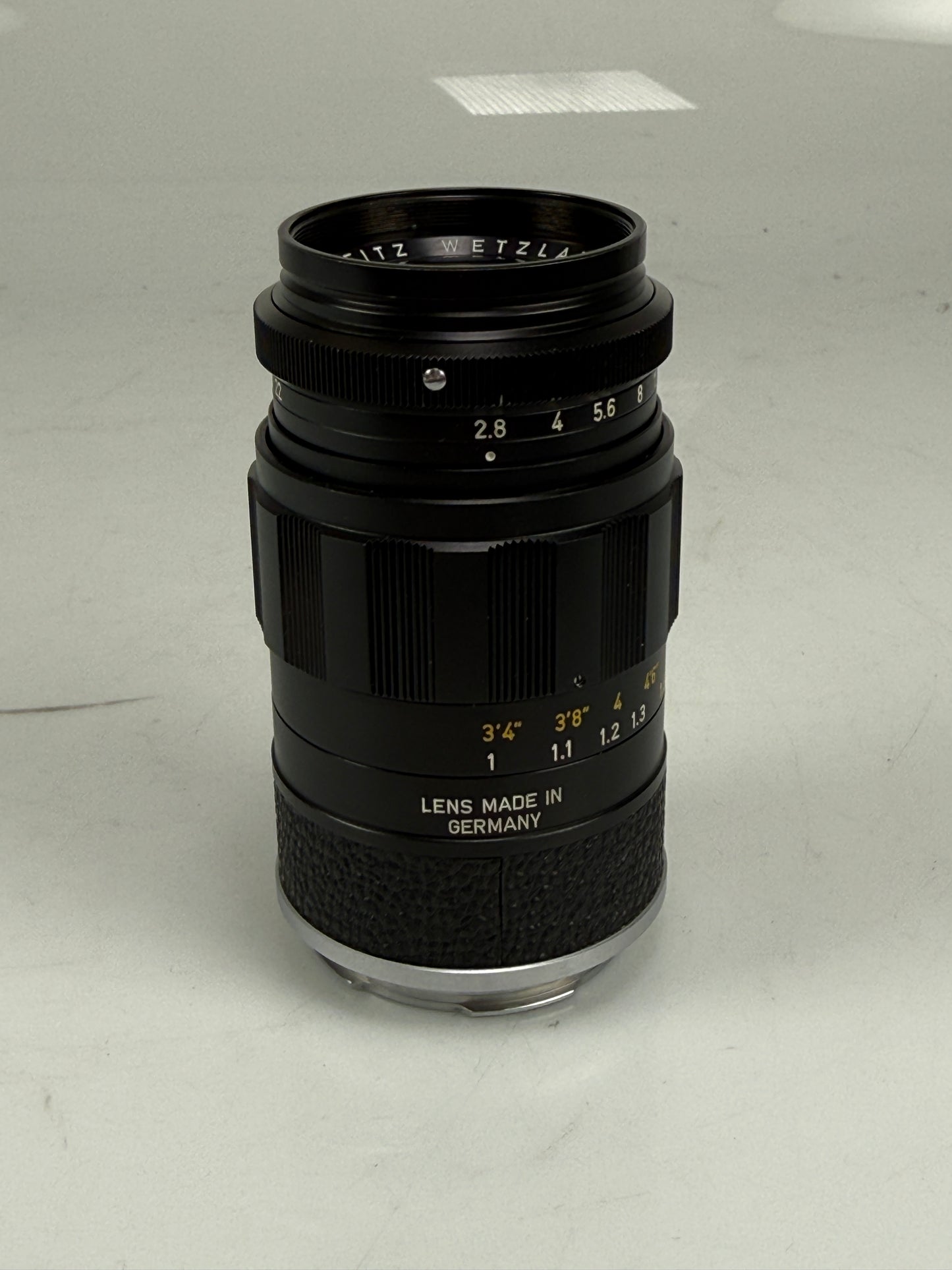 Leica 90mm f2.8 Elmarit Black M mount lens