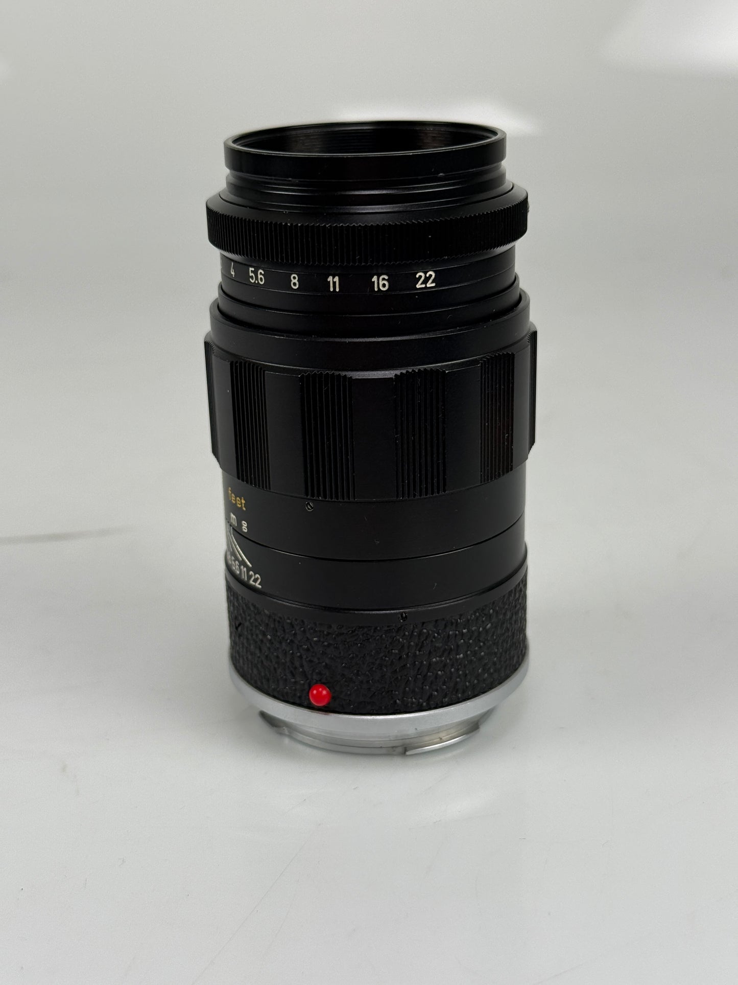 Leica 90mm f2.8 Elmarit Black M mount lens