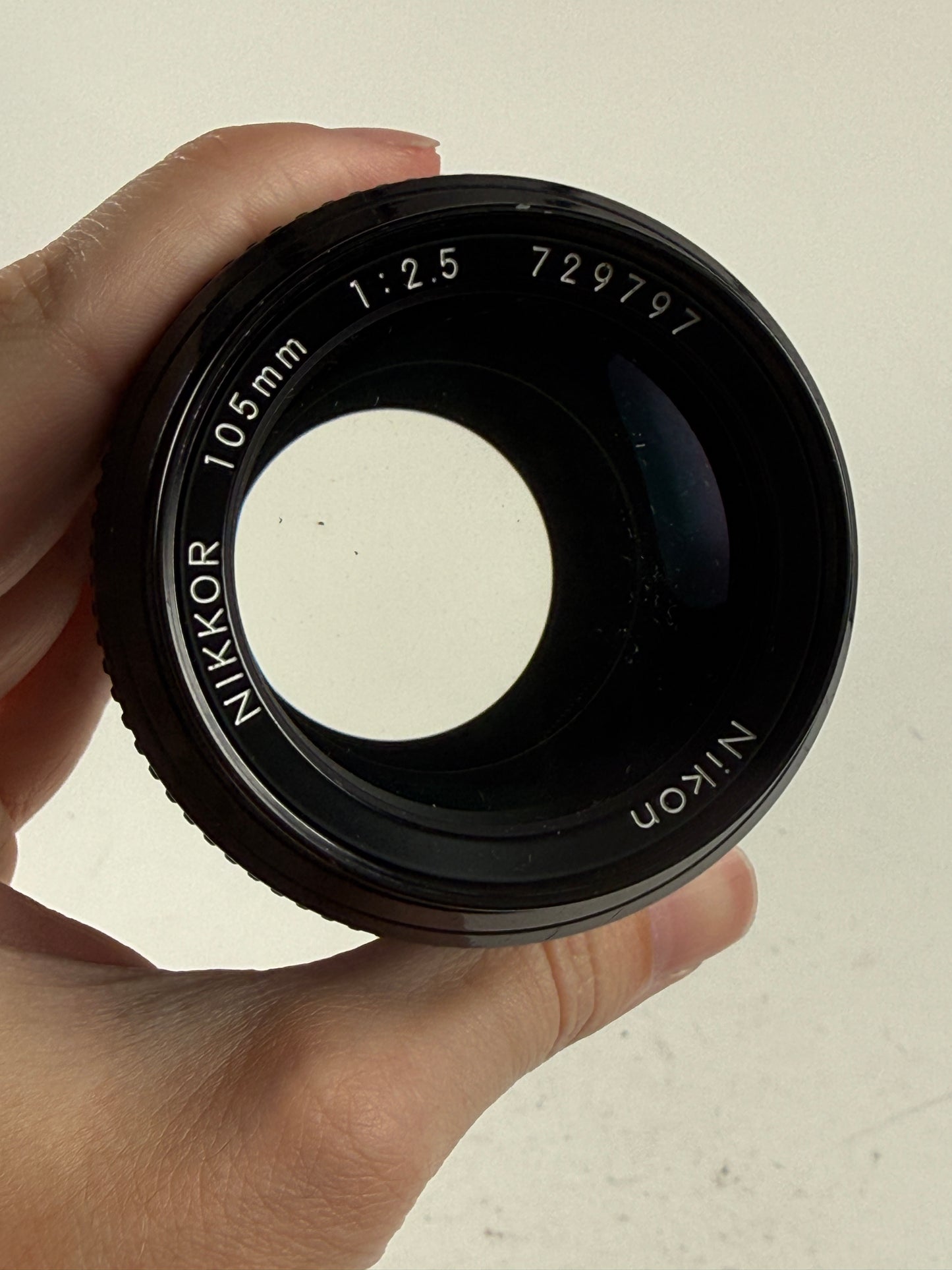 Nikon Nikkor 105mm f2.5 Non Ai Prime Manual Focus Portrait Lens