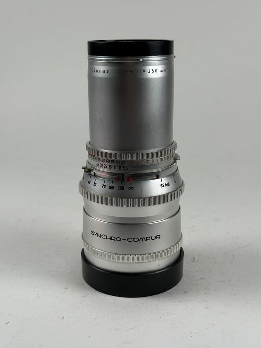 Hasselblad 250mm f5.6 Sonnar C Silver lens