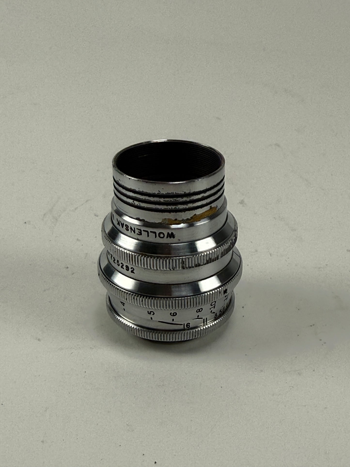 Wollensak Cine Raptar 1 Inch 25mm F1.5 C Mount Lens Camera Adap M4/3 BMPCC Bolex