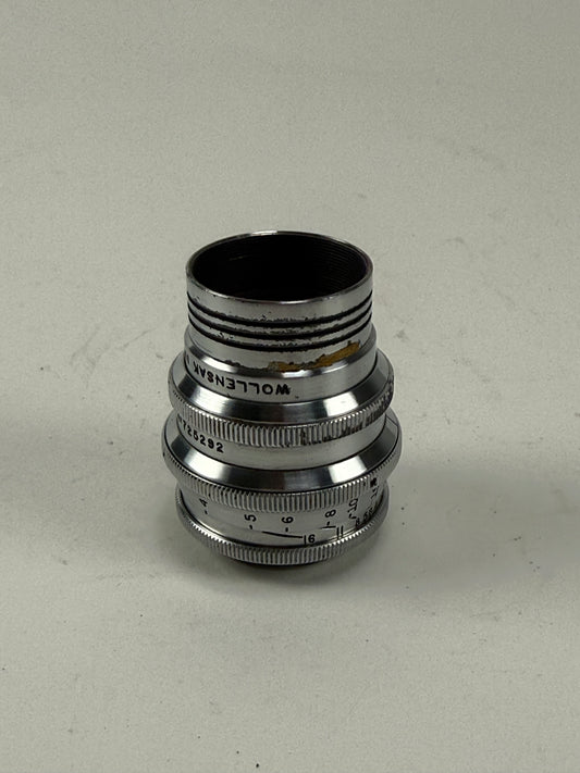 Wollensak Cine Raptar 1 Inch 25mm F1.5 C Mount Lens Camera Adap M4/3 BMPCC Bolex