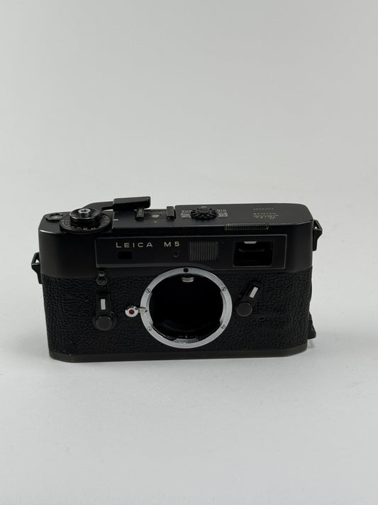 Leica M5 Late 3 Lug Black Chrome 35mm Rangefinder Film Camera
