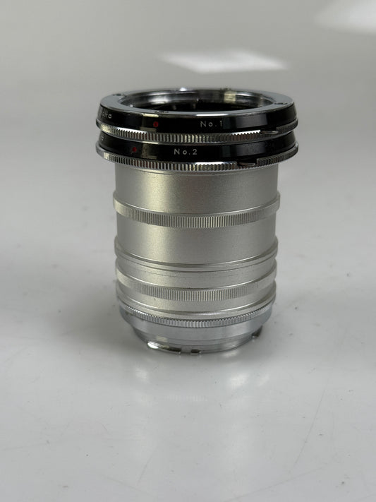 Minolta SR Extension Tube Ring Set No. 1 No. 2