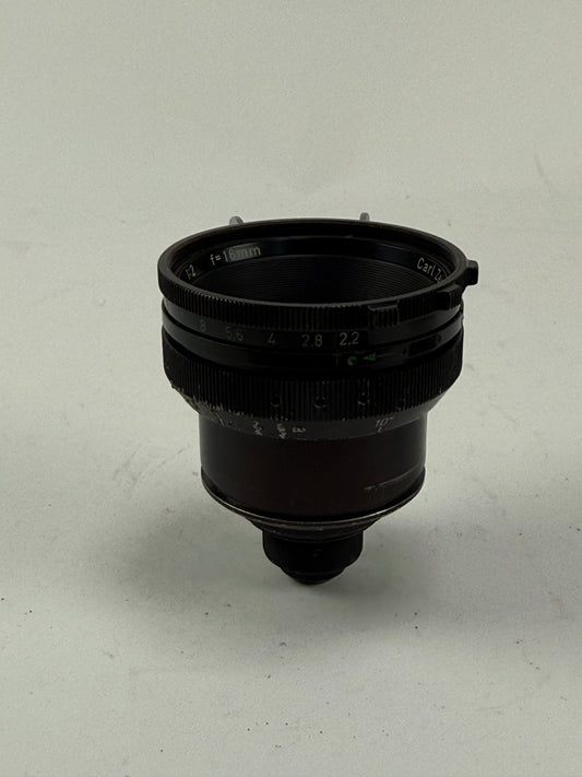 Carl Zeiss Distagon 16mm F2 for Arri standard cine lens for 16mm