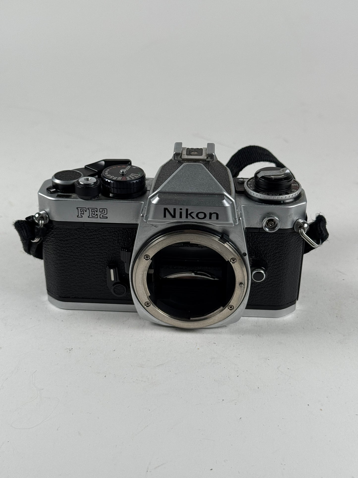 Nikon FE2 chrome silver 35mm SLR Film Camera Body