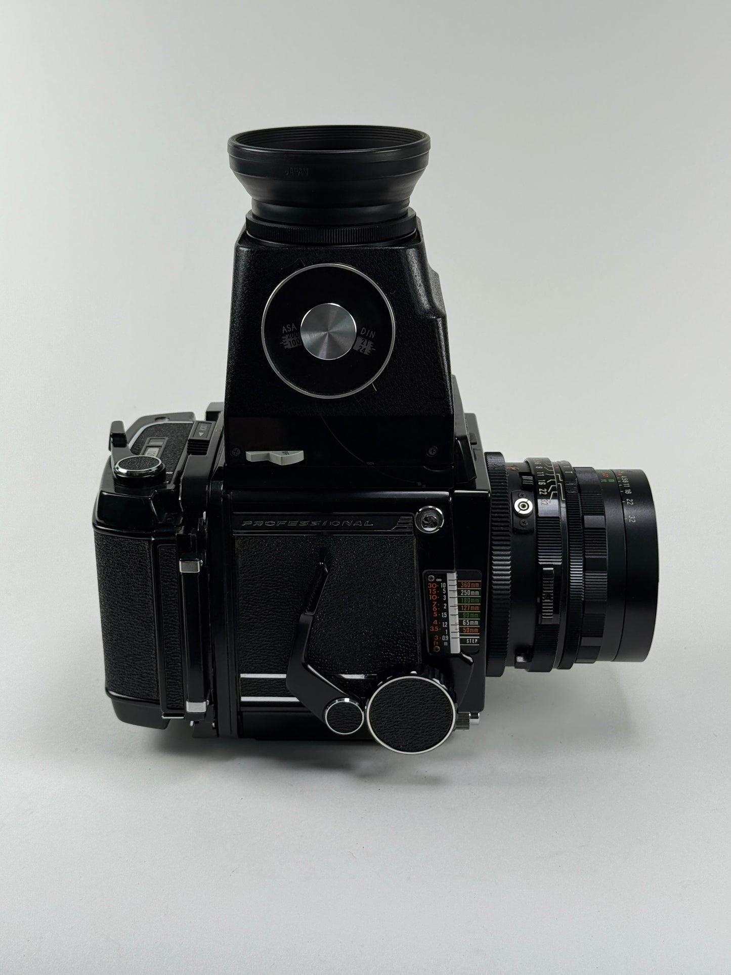 Mamiya RB67 with 65mm f4.5 Mamiya-Sekor C and 120 film back