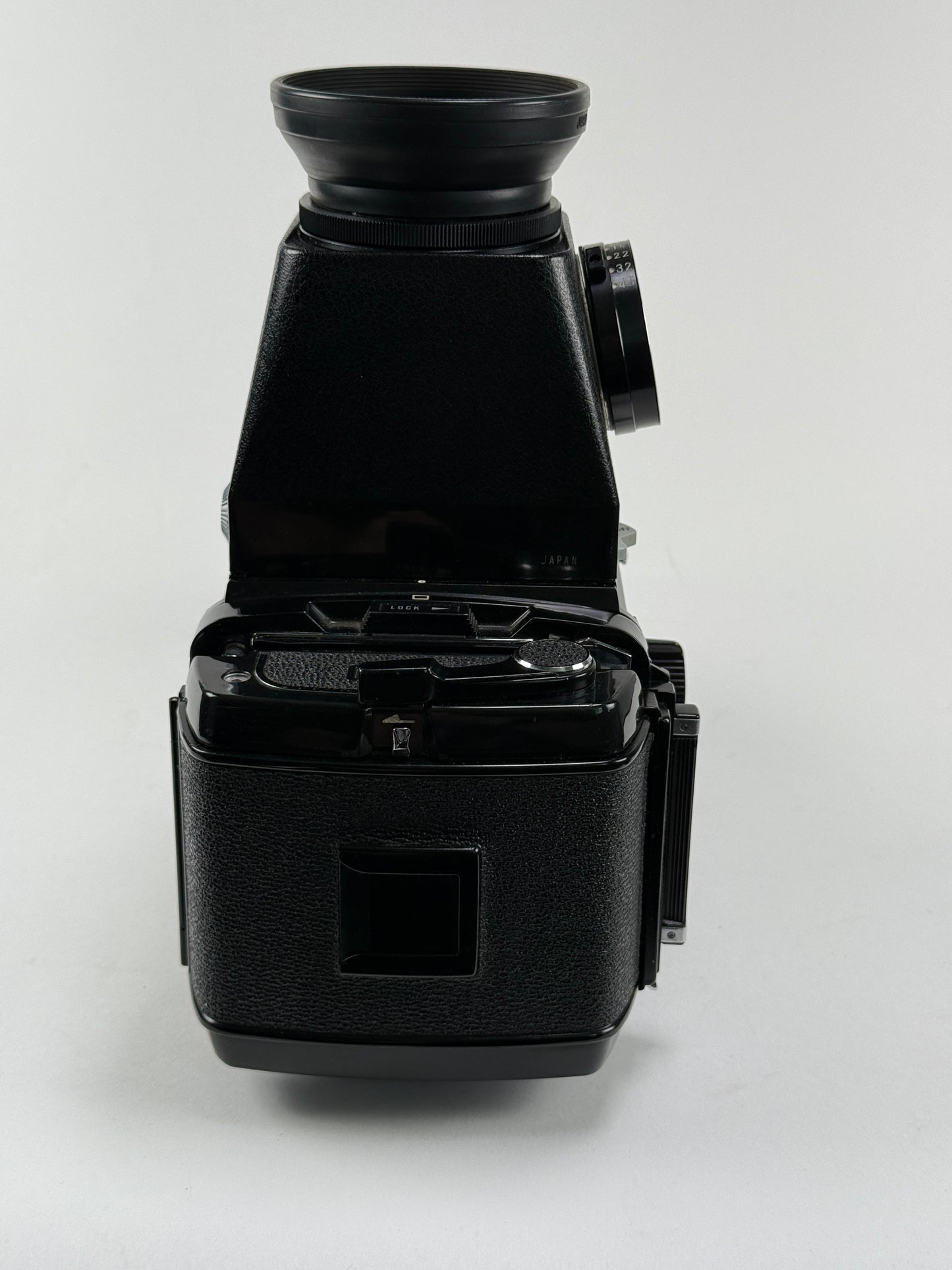 Mamiya RB67 with 65mm f4.5 Mamiya-Sekor C and 120 film back