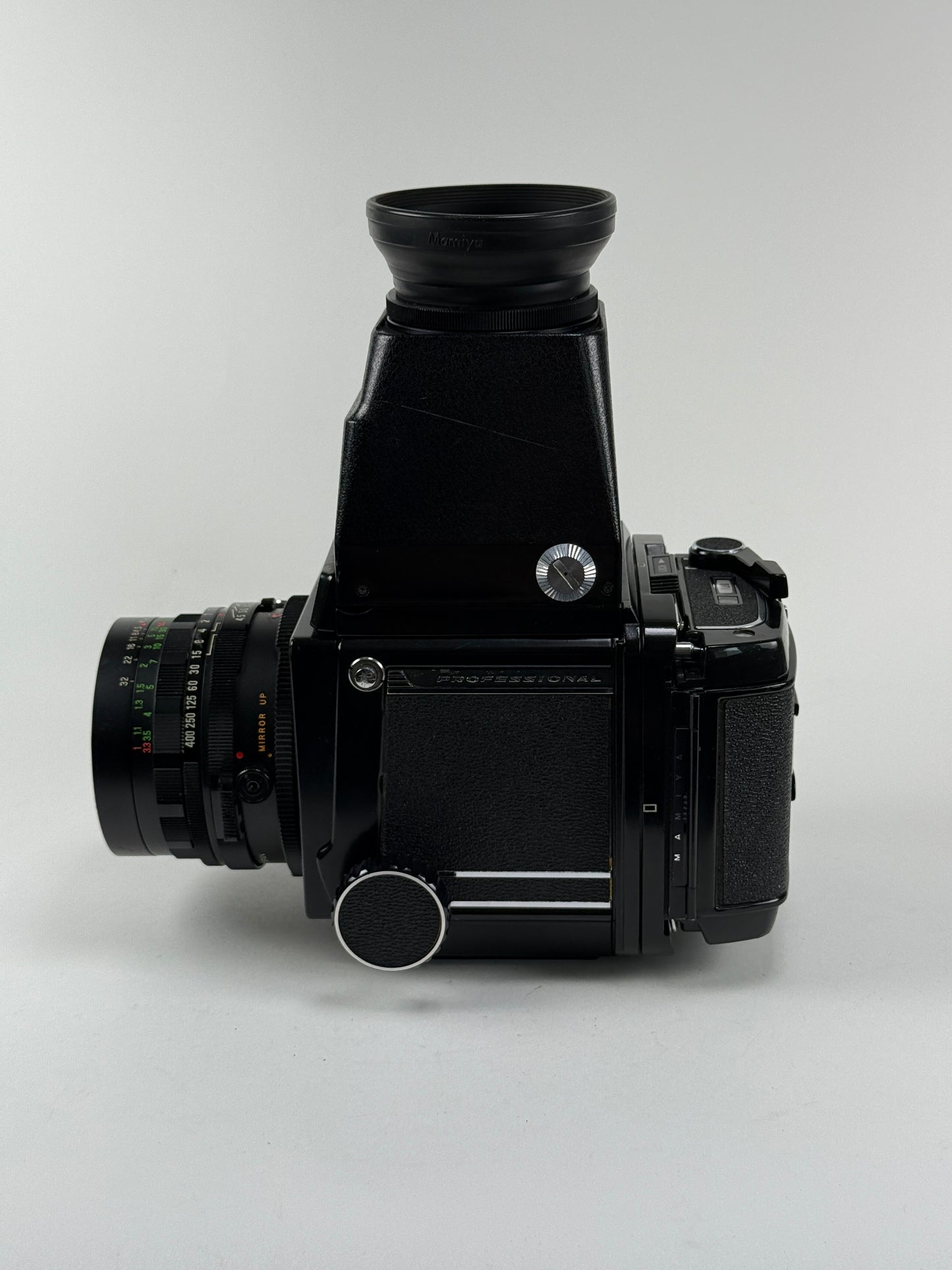 Mamiya RB67 with 65mm f4.5 Mamiya-Sekor C and 120 film back