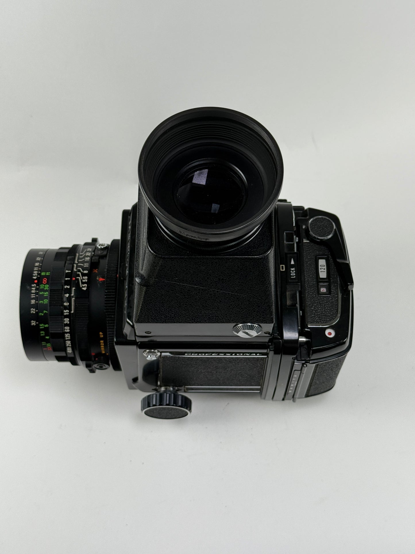 Mamiya RB67 with 65mm f4.5 Mamiya-Sekor C and 120 film back
