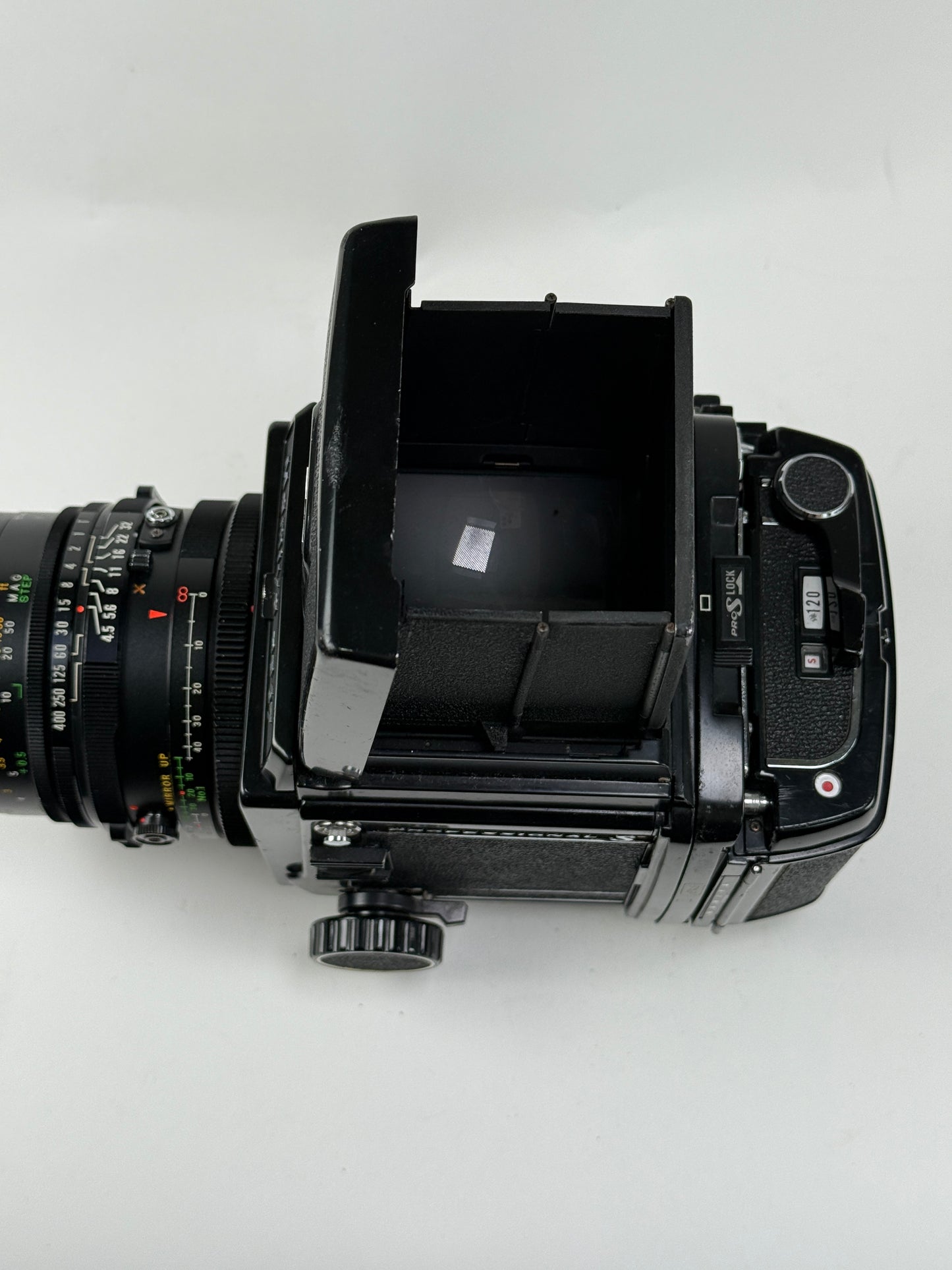 Mamiya RB67 Pro S with 140mm f4.5 Mamiya-Sekor Macro C and 120 film back