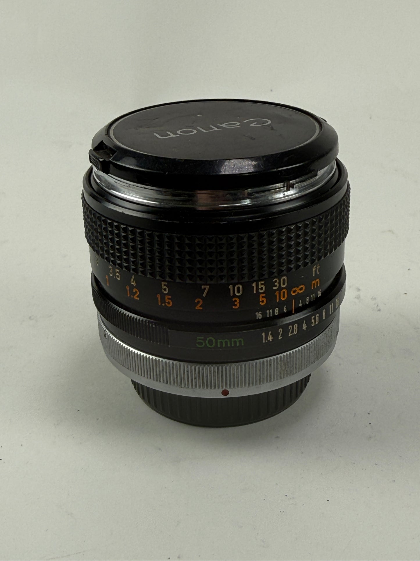 Canon FD 50mm f1.4 MF prime Lens Chrome Nose