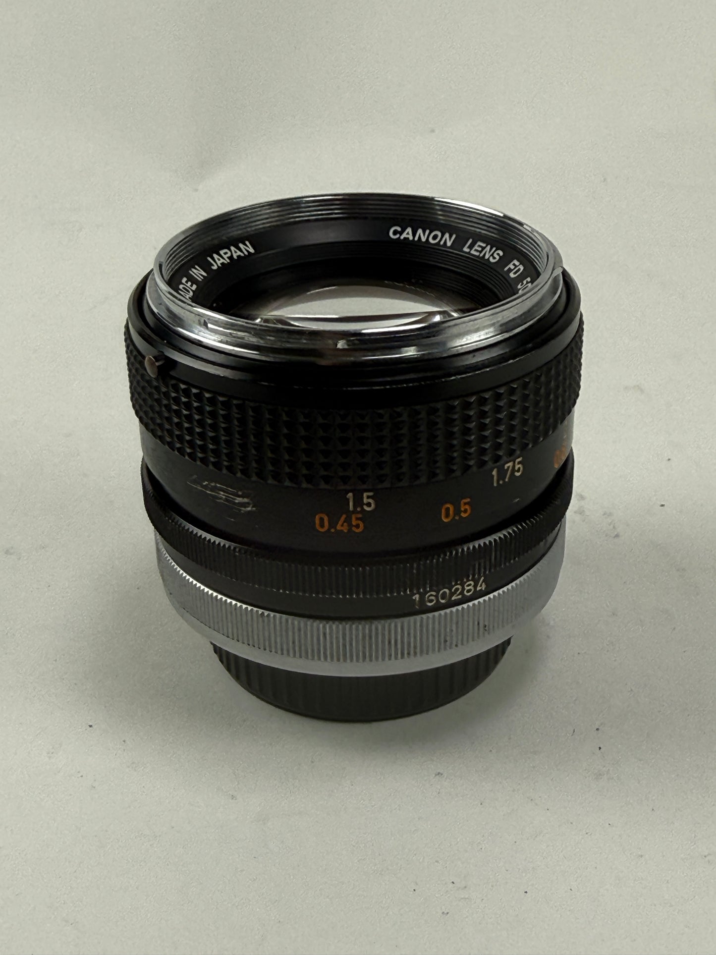 Canon FD 50mm f1.4 MF prime Lens Chrome Nose