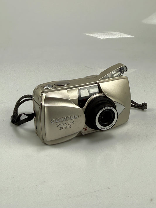 Olympus Stylus Epic Zoom 115 35mm Point & Shoot Film Camera