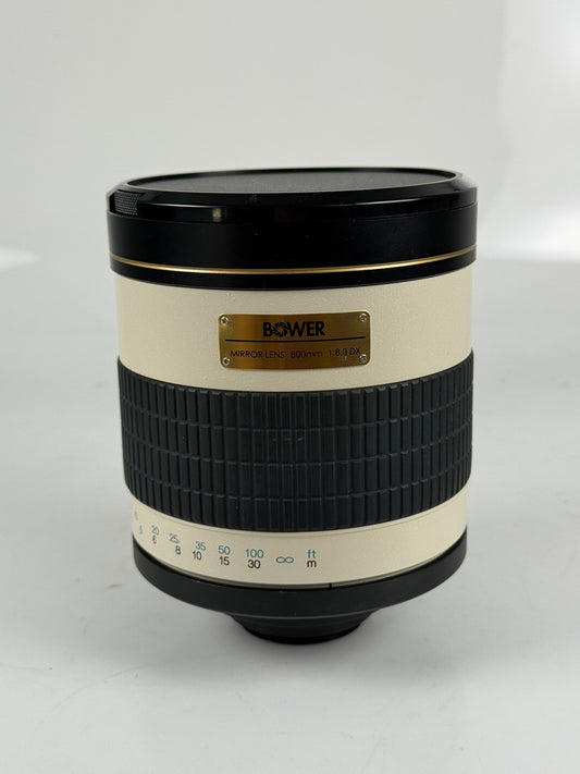 Bower 800mm F8.0 Mirror Lens High Resolution Digital Lens For T- mount