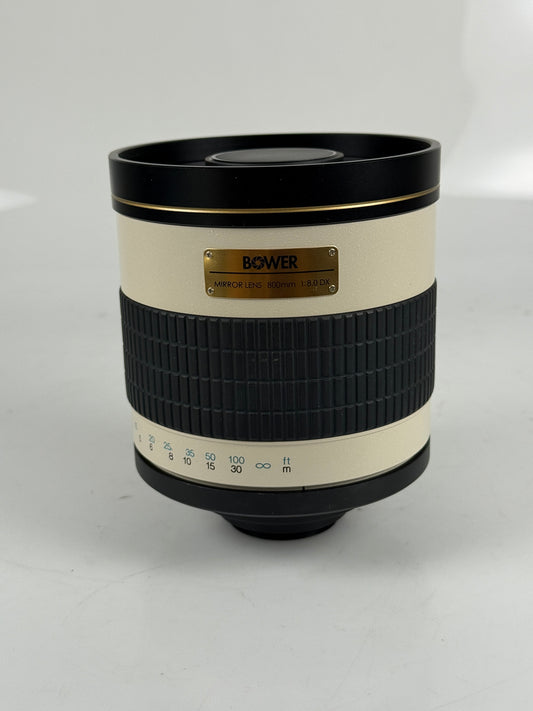 Bower 800mm F8.0 Mirror Lens High Resolution Digital Lens For T- mount