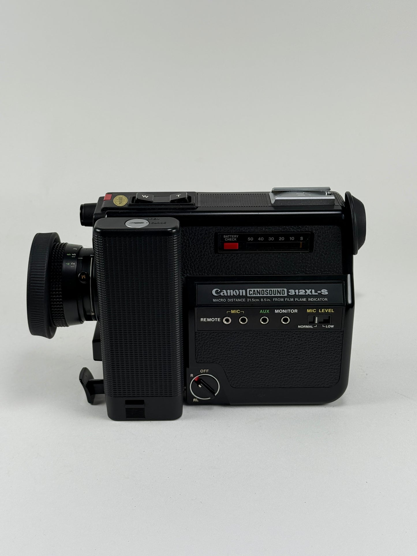 Canon Canosound 312 XL-S Super 8 Film Camera with Canon Lens C-8 1.2 / 8.5-25.5 mm