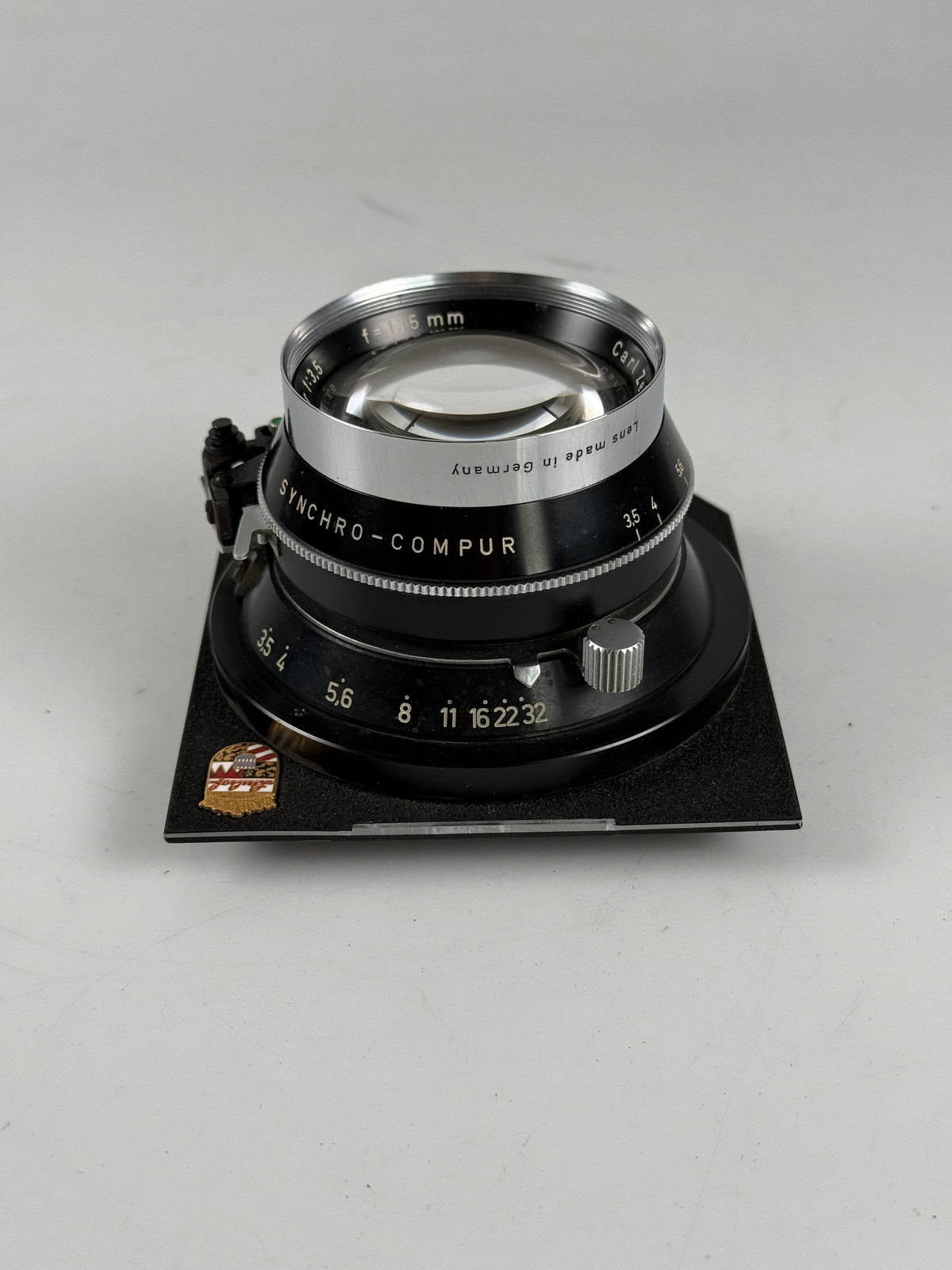 Linhof select Carl Zeiss Planar 135mm f3.5 Large format lens, with board RARE