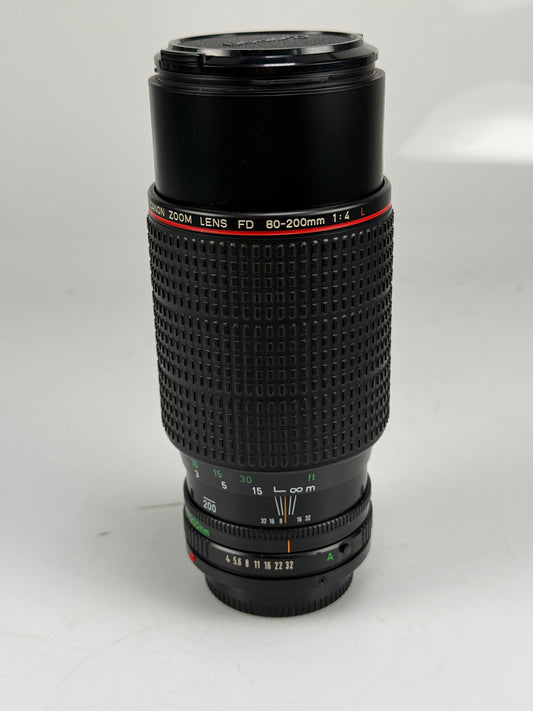 Canon FD 80-200mm f4 Telephoto Zoom L Lens