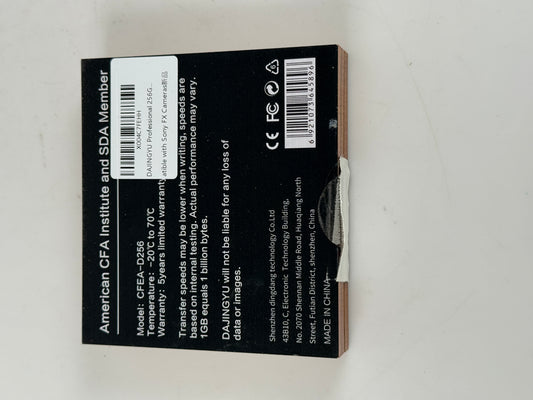 Dajingyu CFexpress Type A Tough 256GB CompactFlash Memory Card