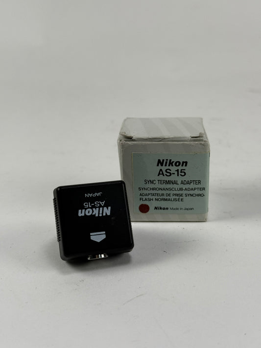 Nikon AS-15 Sync Terminal Adapter Hot Shoe to PC