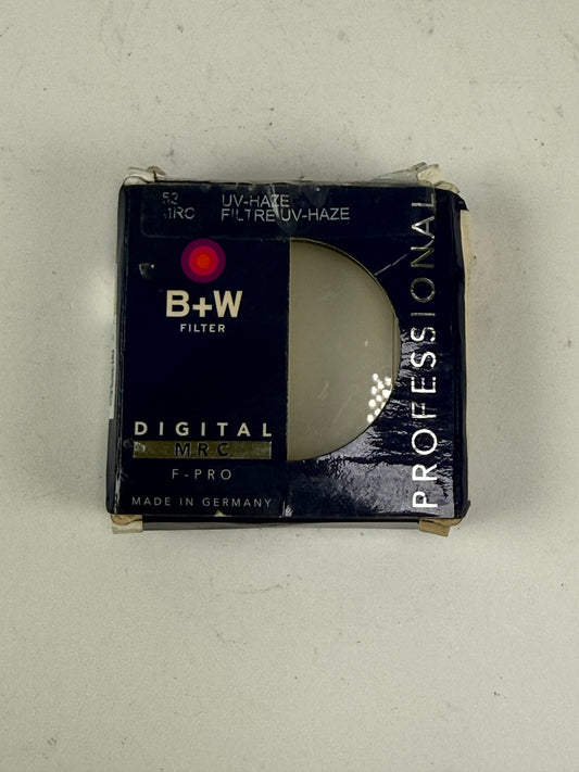 B+W 52mm 010 UV Haze 1x MRC Lens Filter
