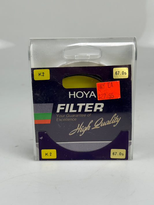 Hoya 67mm Y(K2) Yellow lens Glass Filter