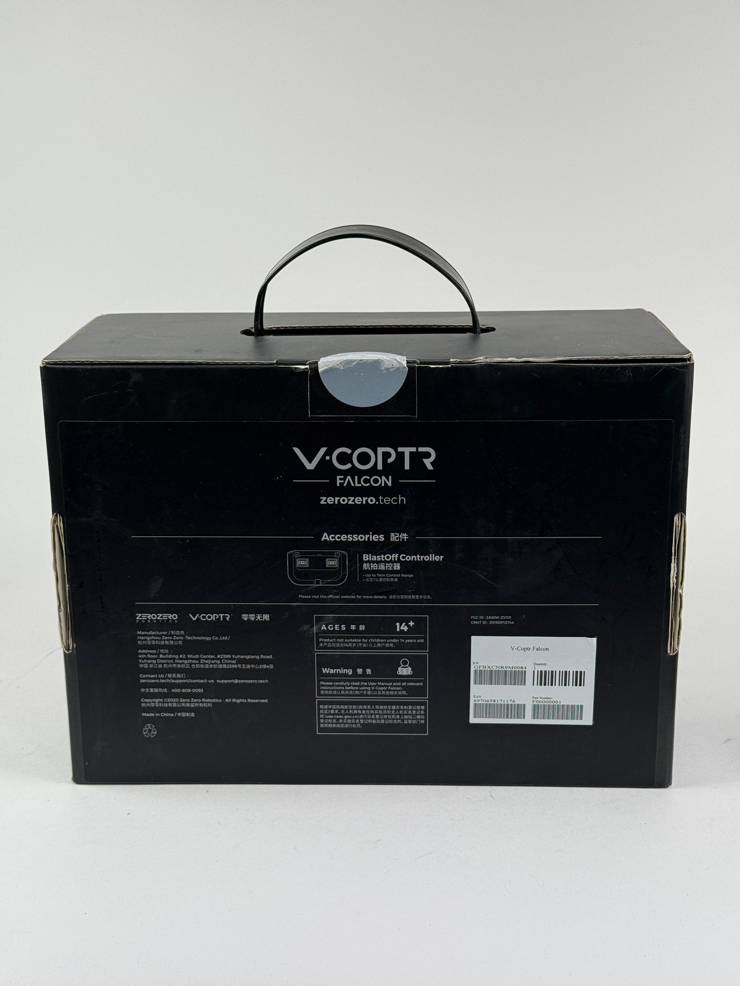 ZERO ZERO ROBOTICS V-Coptr Falcon 50mins Flight Time- V-shaped Bi-copter-4K Video w/ controller