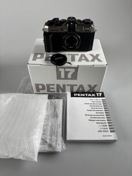 Pentax 17 35mm Half Frame Film Camera with HD Coating Lens Dark Silver