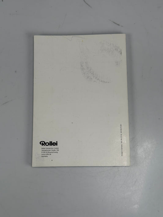 Rollei Rolleiflex 6008 AF Camera Instruction users manual RARE