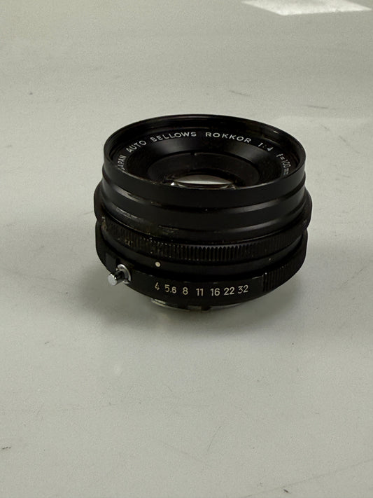 Minolta 100mm f4 Rokkor Auto Bellows Lens