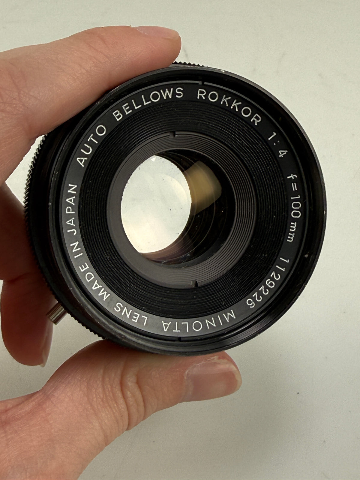 Minolta 100mm f4 Rokkor Auto Bellows Lens