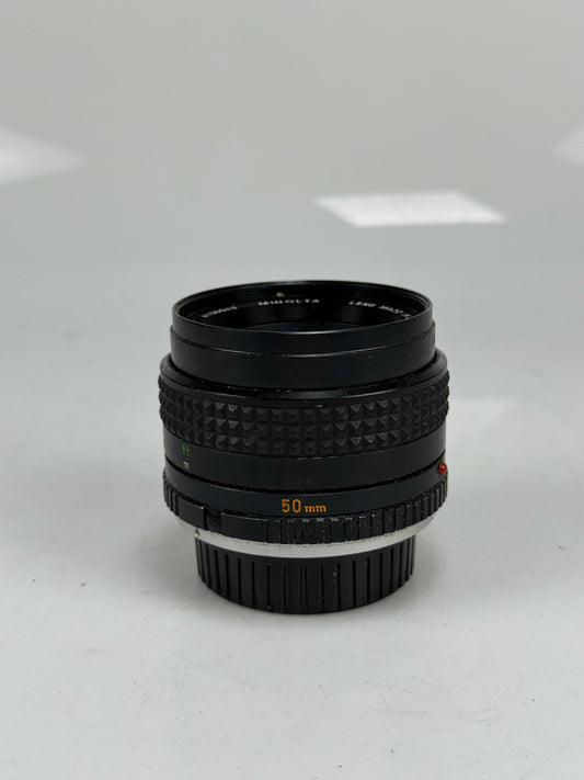 MINOLTA MD Rokkor-X 50mm F1.7 Standard MF Prime lens