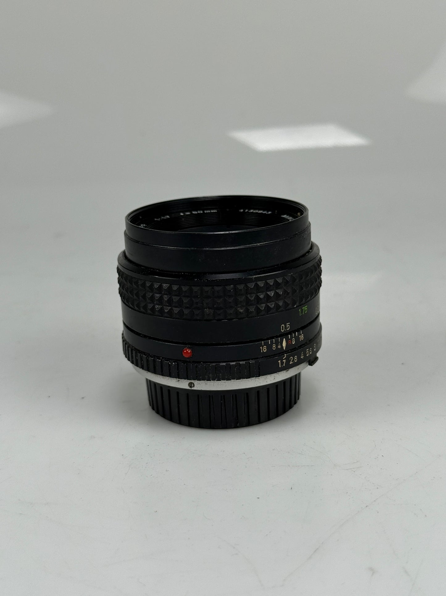 MINOLTA MD Rokkor-X 50mm F1.7 Standard MF Prime lens