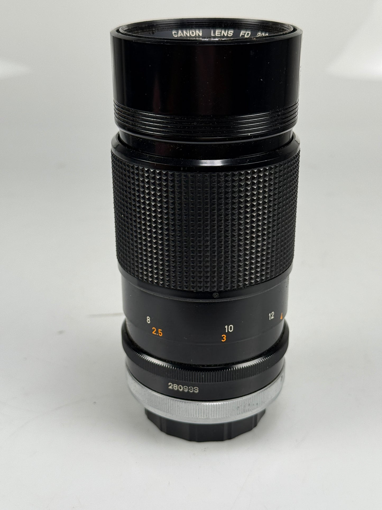 Canon FD 200mm f4 S.S.C. Telephoto Zoom Camera Lens