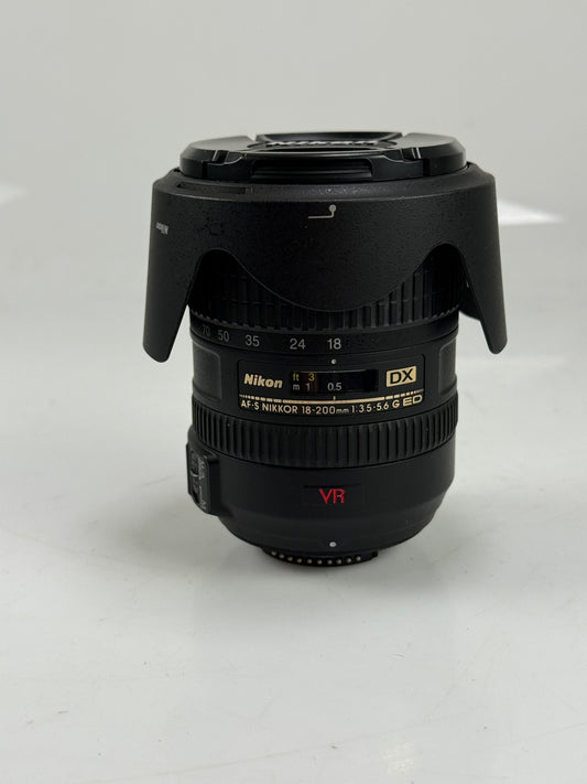 Nikon Nikkor AF-S 18-200mm f3.5-5.6 G ED DX VR Lens AFS