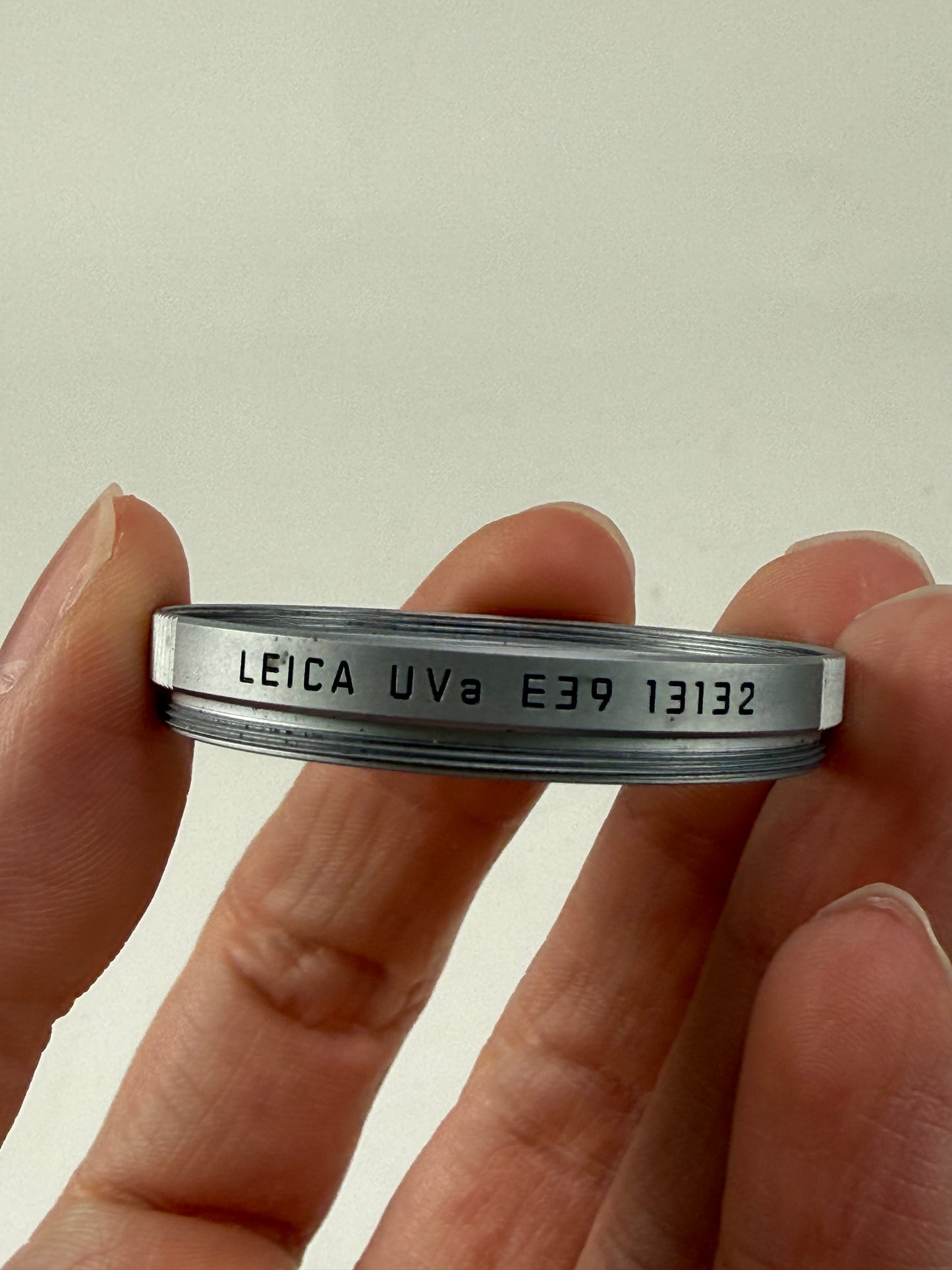 Leica E39 39mm UVA Filter 13132 Chrome Ring