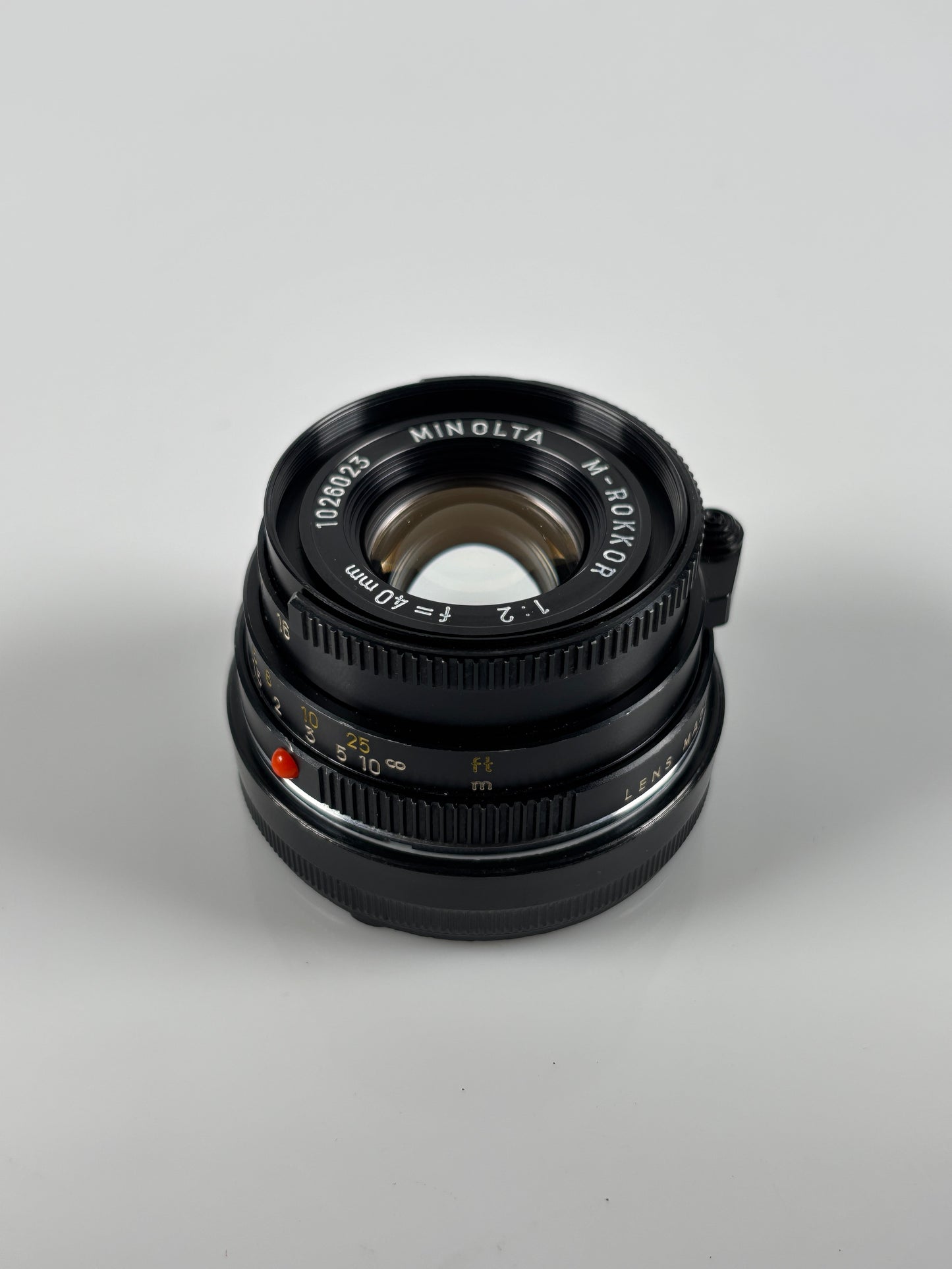 Minolta Rokkor M 40mm f/2 Leica M Mount Lens - Exc.