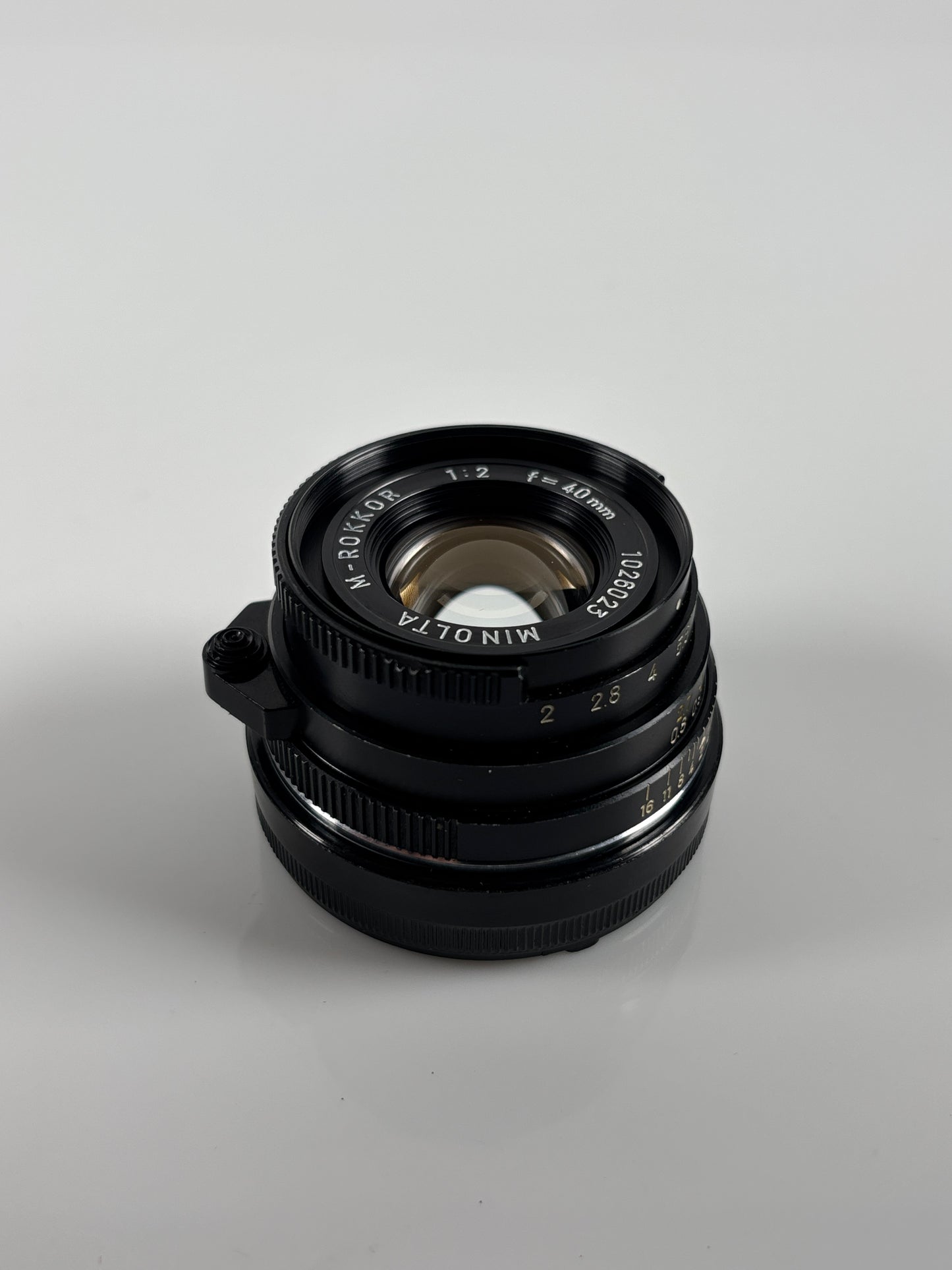 Minolta Rokkor M 40mm f/2 Leica M Mount Lens - Exc.