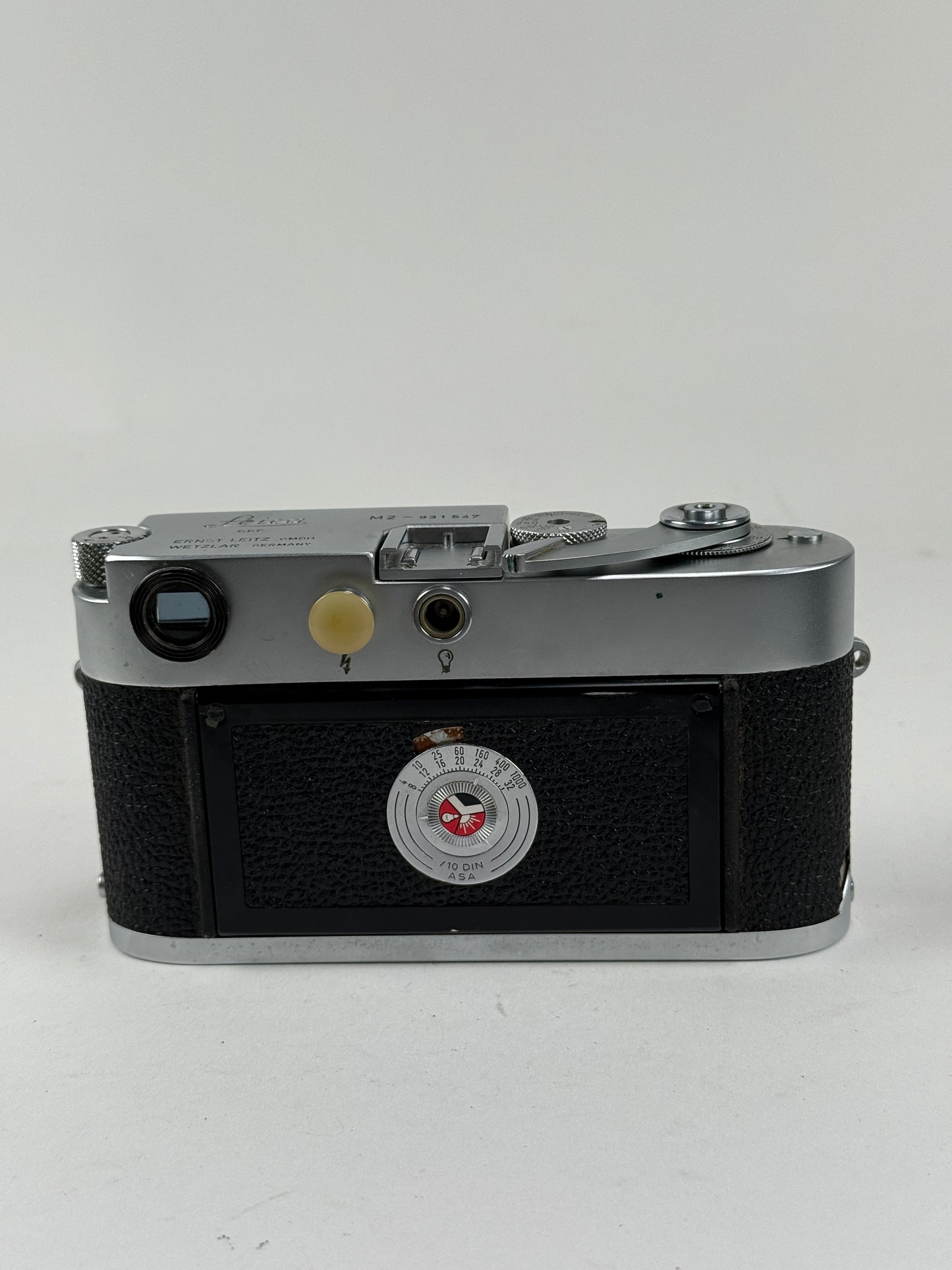 Leica M2 button rewind Chrome 35mm rangefinder film camera body