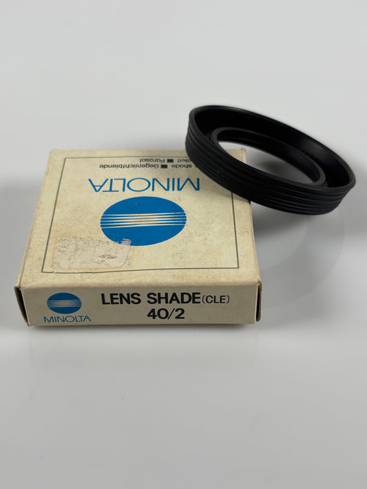 Minolta 40.5mm Lens Hood Shade for 40mm f4 M Rokkor 90mm f4 - genuine OEM